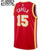 Barn Atlanta Hawks Tröja Clint Capela 15 Nike 2022-23 Icon Edition Röd Swingman